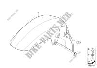 Wheel cover, wheel side for BMW F 650 GS from 2006