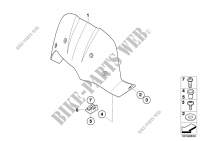 Windshield, attachment parts for BMW F 650 GS from 2006