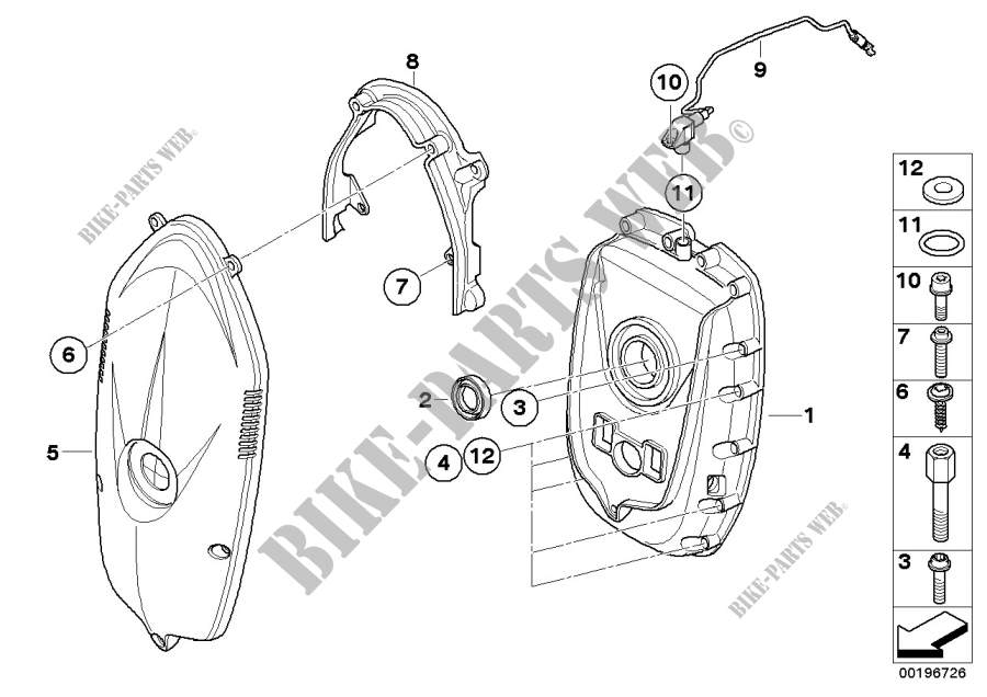 Timing chain cover for BMW R 1200 RT 10 from 2008