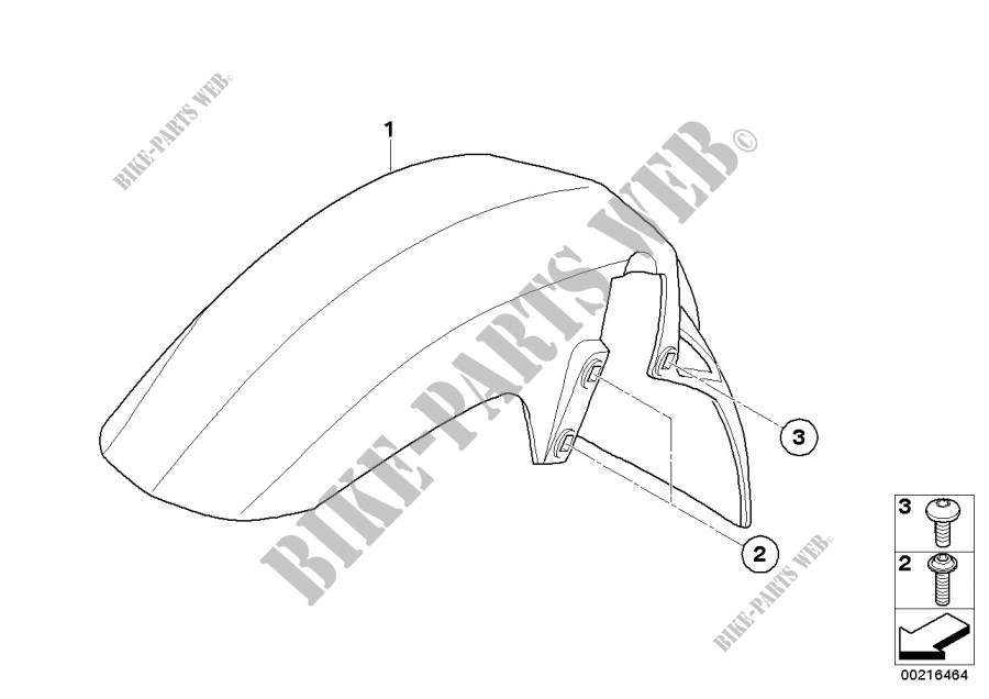 Wheel cover, wheel side for BMW Motorrad F 650 GS from 2006