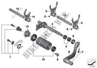 5 speed transmission shifting parts for BMW Motorrad G 450 X from 2007