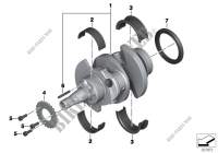 Crankshaft attaching parts for BMW R 1200 RT 10 from 2008