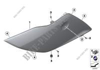 Fairing side section, front for BMW Motorrad K 1600 GT from 2010