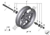 Front wheel for BMW Motorrad C 650 Sport 16 from 2014