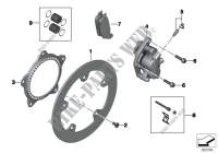 Front wheel brake for BMW Motorrad C 650 Sport 16 from 2014
