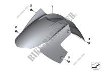 Front wheel cover, primed for BMW Motorrad F 800 GT from 2011
