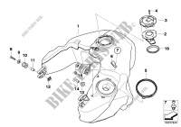 Fuel tank/mounting parts for BMW R 1200 RT 10 from 2008