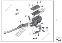 Handbrake lever, rear wheel for BMW Motorrad C evolution from 2013