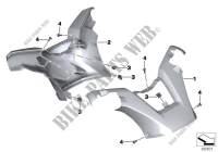 Handlebar fairing for BMW C 650 GT from 2011