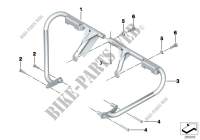 Protection bar,mountng parts,authorities for BMW F 650 GS from 2006