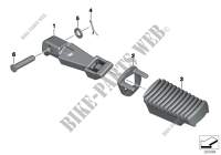 Rear footrests for BMW Motorrad F 800 GS Adventure from 2012