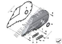 Rear wheel swinging arm cover for BMW Motorrad C 650 GT from 2011