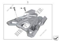 Set, topcase bracket, luggage rack for BMW R 1250 GS 19 from 2017