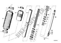 Telescope fork tube/absorber/spring for BMW Motorrad R 75/5 from 1969