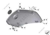Trim side panel, top for BMW C 650 GT from 2011