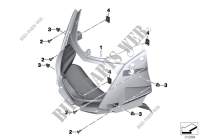 Upper trim section for BMW Motorrad F 800 GT from 2011