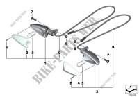 White direction indicator lights for BMW Motorrad C 600 Sport from 2011