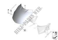 Windshield, low, tinted for BMW Motorrad F 800 ST from 2004