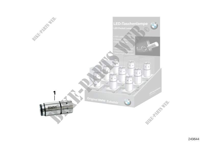 BMW LED torch for BMW Motorrad C 600 Sport from 2011