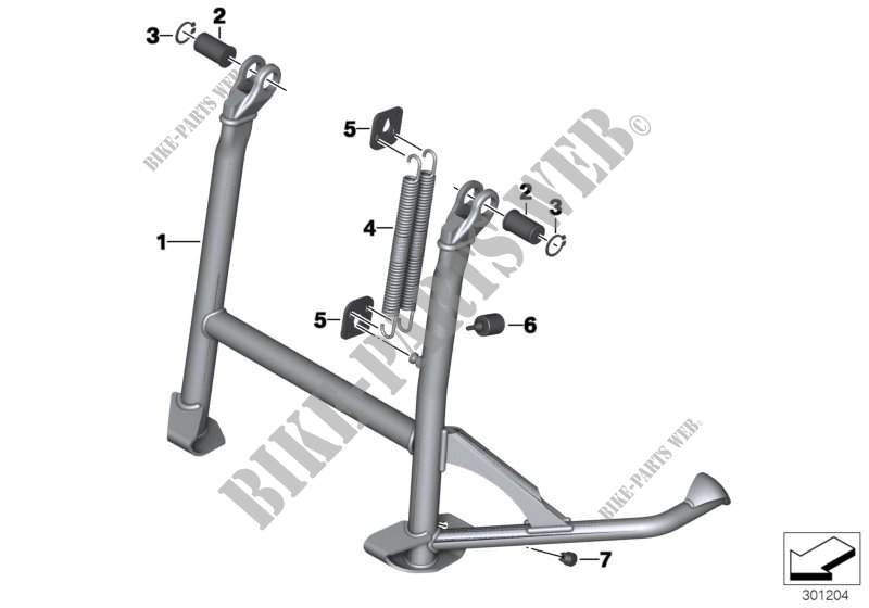 Centre stand for BMW Motorrad R 1200 RS from 2014