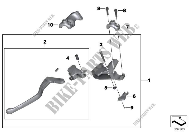 Clutch control assembly for BMW Motorrad F 800 GS 08 from 2006