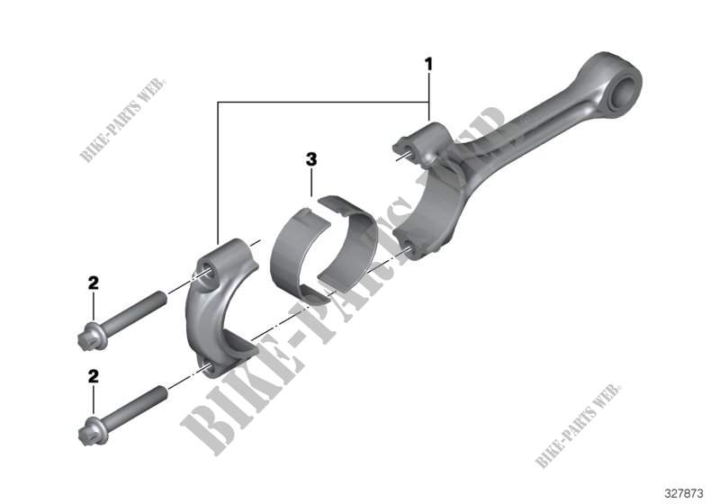 Connecting rod / Connecting rod bearing for BMW R 1200 RT 10 from 2008