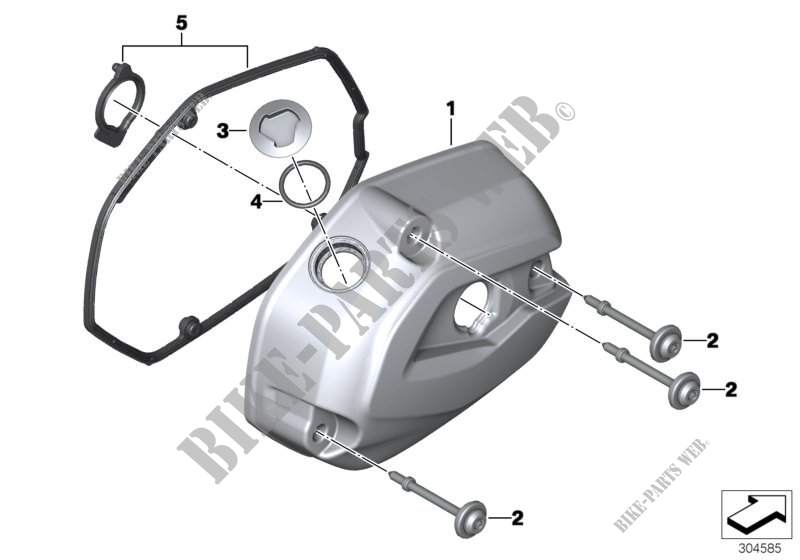 Cylinder head cover/Mounting parts for BMW Motorrad R 1200 GS from 2011