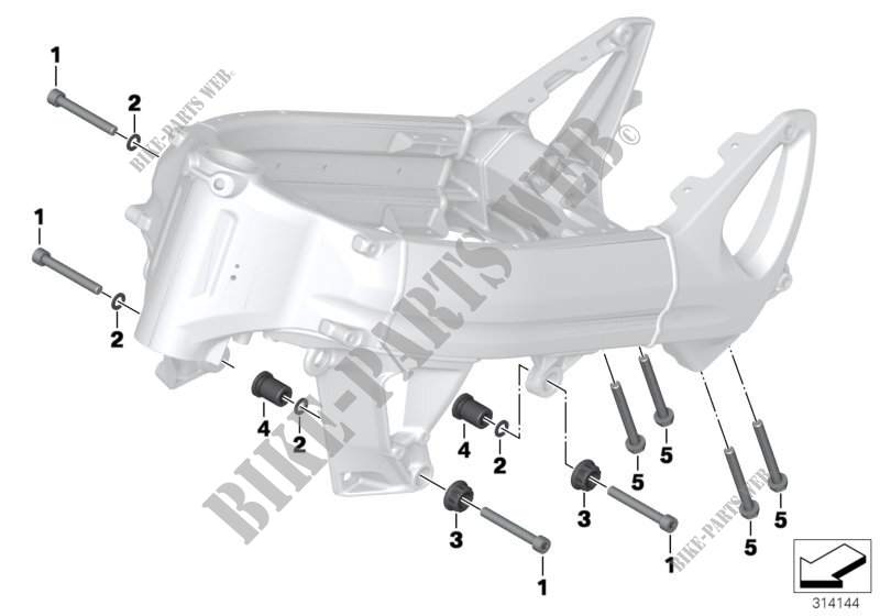 Engine Suspension for BMW Motorrad F 800 GT from 2011