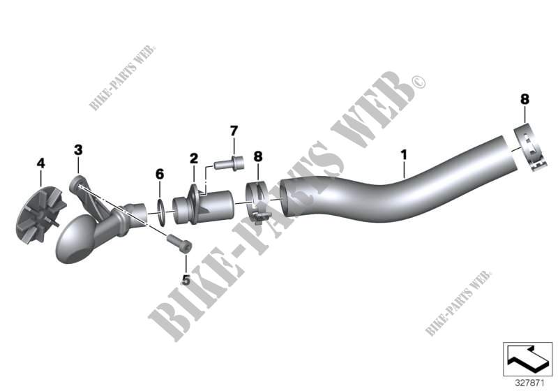 Engine ventilation for BMW Motorrad HP2 Sport from 2007