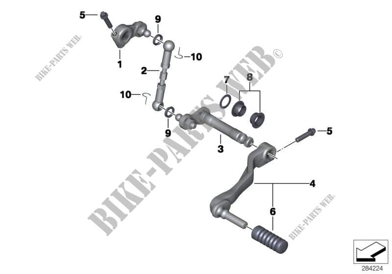 External gearshift parts/Shift lever for BMW Motorrad R 1200 RT 10 from 2008