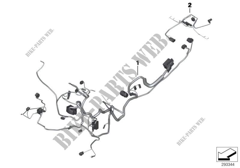 Main wrng.harness/Tail part wrng.harness for BMW Motorrad F 800 GS 08 from 2006