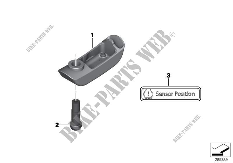 RDC sensor, rear wheel for BMW Motorrad R 1200 R from 2013