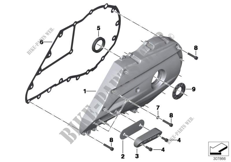 Rear wheel swinging arm cover for BMW Motorrad C 600 Sport from 2011