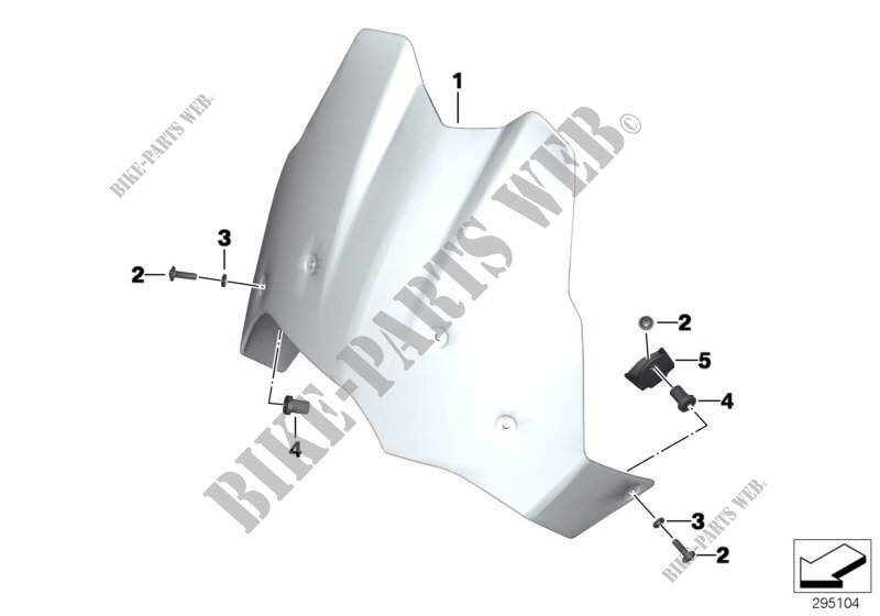 Windshield / mounting for BMW Motorrad F 800 GS 13 from 2011