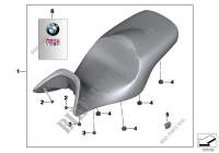 Comfort seat bench with seat heating for BMW Motorrad R 900 RT 10 SF from 2009