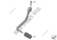 External gearshift parts/Shift lever for BMW F 650 GS from 2006