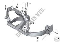 Front panel carrier for BMW Motorrad F 650 GS from 2006