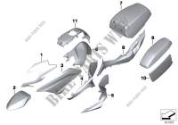 Painted parts U757 blanco for BMW Motorrad R 1250 RT from 2017