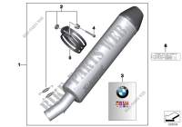 Sport silencer for BMW F 650 GS from 2006