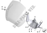 Sport windscreen for BMW R 1200 R from 2013