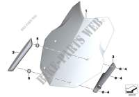 Windshield / mounting for BMW Motorrad R 1200 GS from 2011