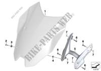 Windshield / mounting for BMW Motorrad R 1200 RS from 2014