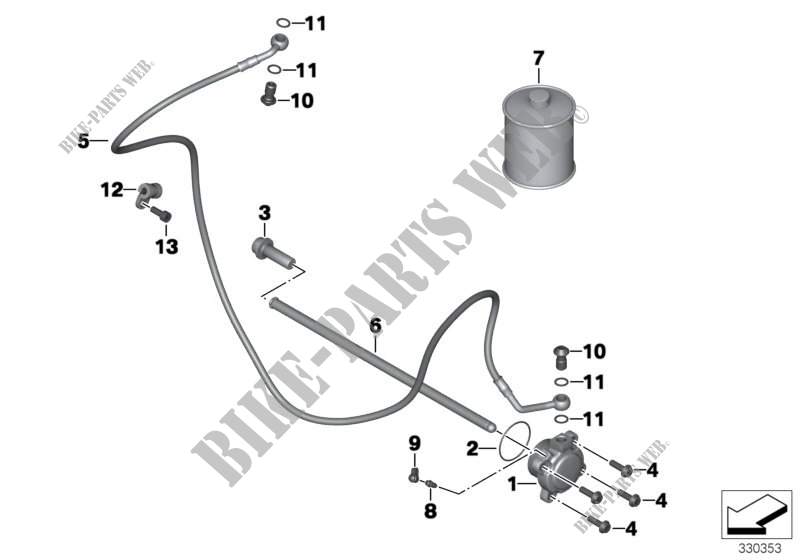 Clutch control for BMW Motorrad K 1600 GTL from 2010