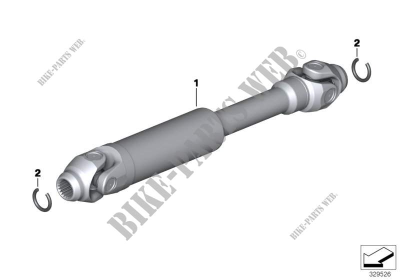Drive Shaft for BMW Motorrad R 1200 GS Adventure 08 from 2006