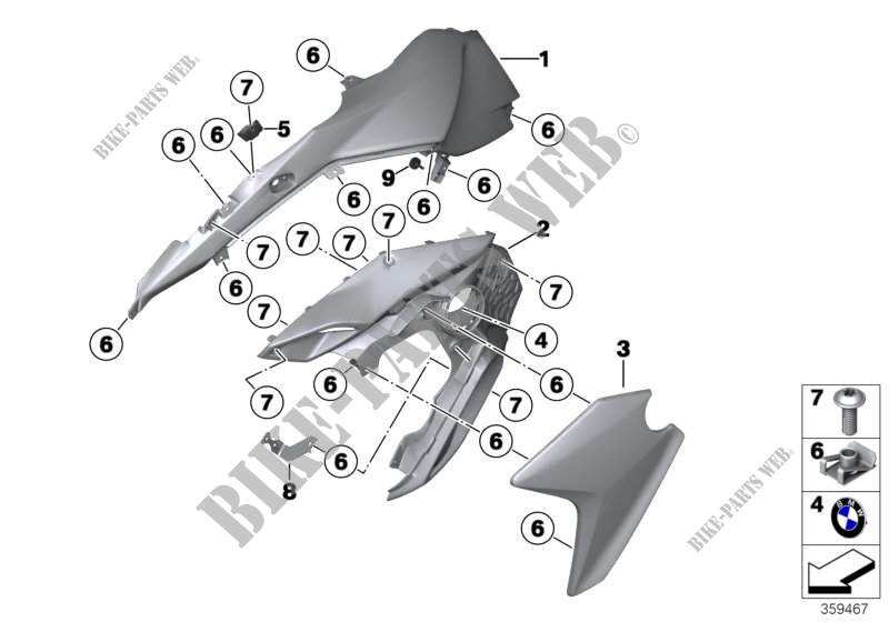 Fairing side section, front for BMW Motorrad F 800 GS 13 from 2011
