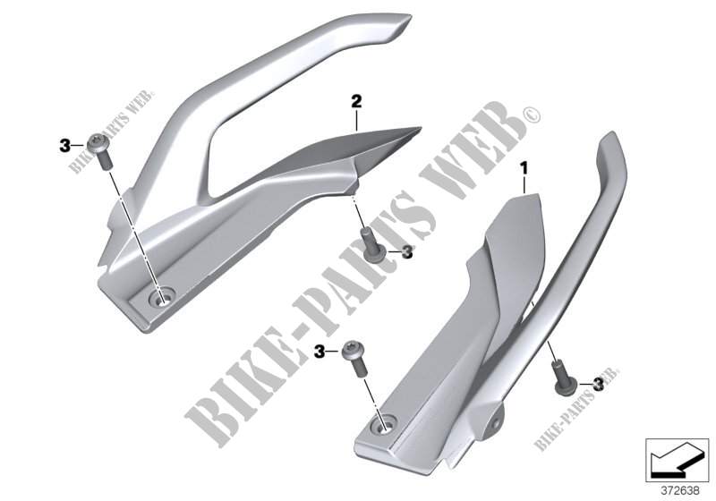 Grab handles for BMW R 1200 R from 2013