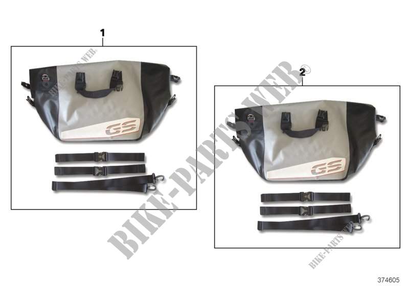 Inner bag, aluminium case/topcase for BMW Motorrad R 1200 GS Adventure from 2012