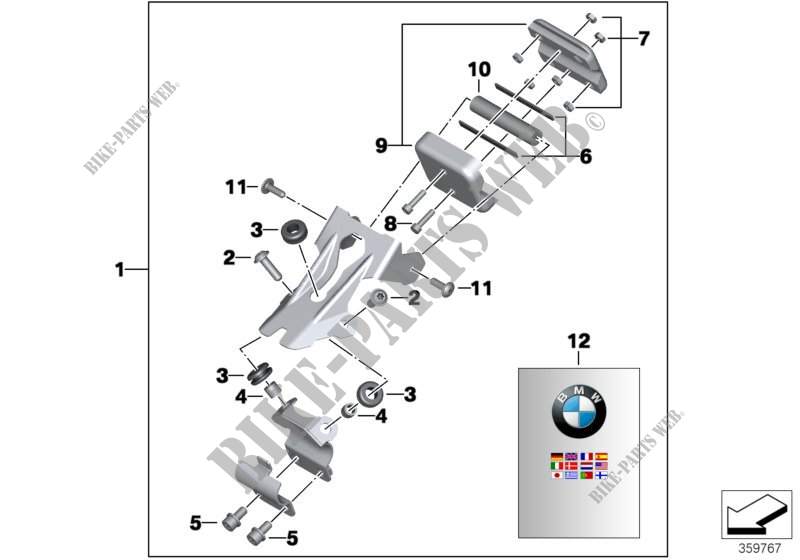 Mounting parts, BMW Motorrad Navigator for BMW Motorrad C 600 Sport from 2011
