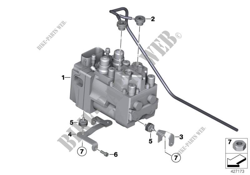 Pressure modulator Integral ABS for BMW Motorrad R 900 RT 05 SF from 2005