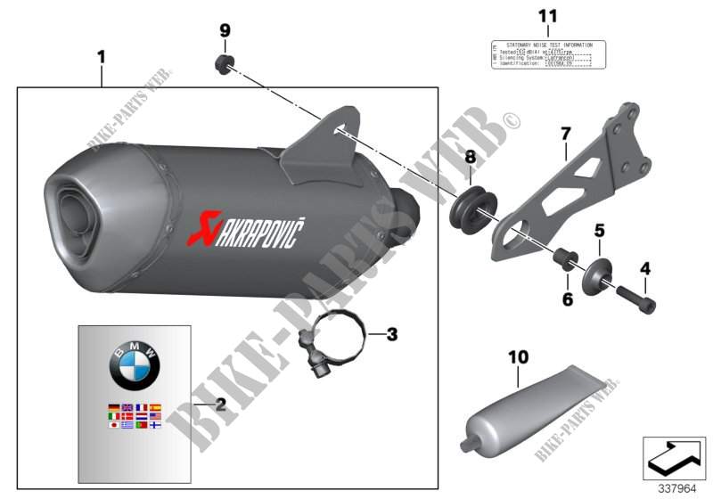 Sport silencer for BMW Motorrad C 600 Sport from 2011